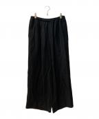 VERMEIL par ienaヴェルメイユ パー イエナ）の古着「トリアセリネン リラックス パンツ」｜ブラック
