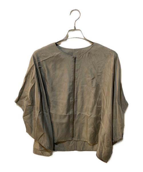 MOGA（モガ）MOGA (モガ) キュプラツイルライトブルゾン ベージュ サイズ:Freeの古着・服飾アイテム