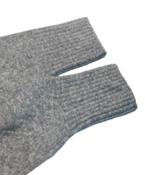 FRAMeWORK（フレームワーク）FRAMeWORK (フレームワーク) アルパカ混ロゴインターシャニット グレー サイズ:Freeの古着・服飾アイテム