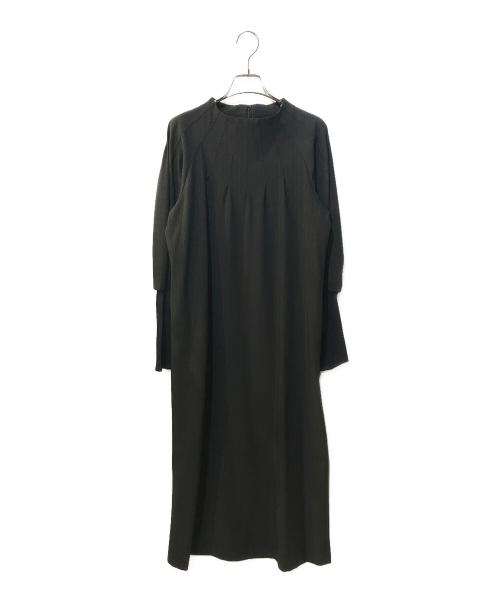 Room no.8（ルームエイト）Room no.8 (ルームエイト) CHALK ST RADIATION ギャザードレス ブラック サイズ:2の古着・服飾アイテム