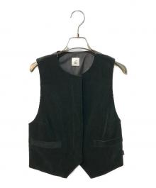 6(ROKU) BEAUTY&YOUTH（ロク ビューティーアンドユース）の古着「コットン コーデュロイ ベスト」｜ブラック