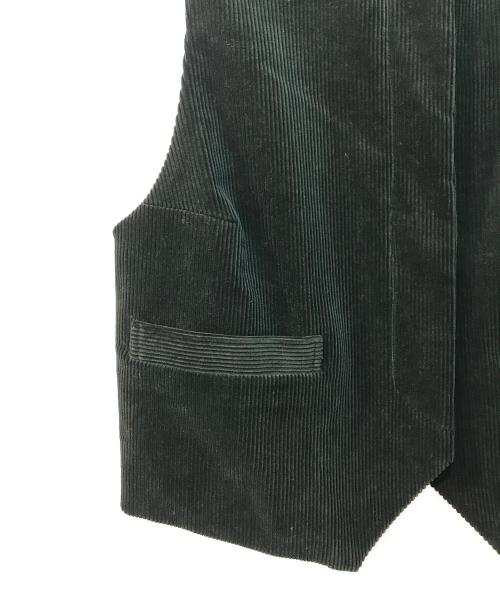 6(ROKU) BEAUTY&YOUTH（ロク ビューティーアンドユース）6(ROKU) BEAUTY&YOUTH (ロク ビューティーアンドユース) コットン コーデュロイ ベスト ブラック サイズ:Freeの古着・服飾アイテム