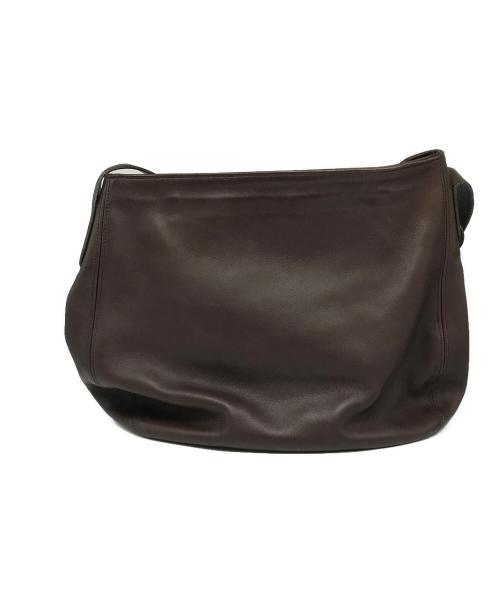 COACH（コーチ）COACH (コーチ) レザーショルダーバッグ ブラウンの古着・服飾アイテム