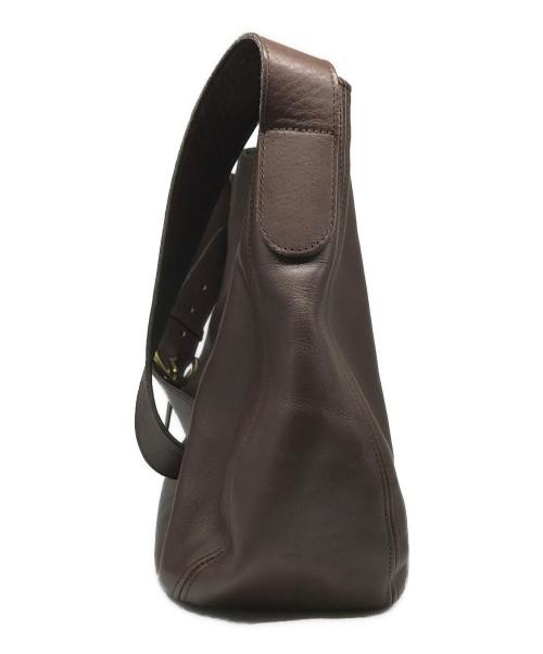COACH（コーチ）COACH (コーチ) レザーショルダーバッグ ブラウンの古着・服飾アイテム