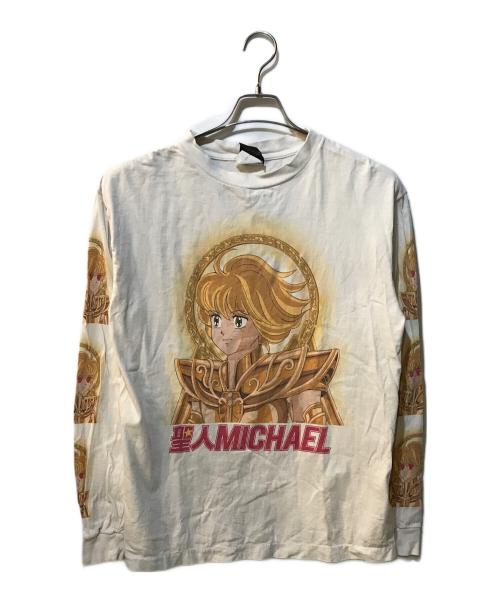 SAINT MICHAEL（セントマイケル）SAINT MICHAEL (セントマイケル) LS TEE 聖人MICHAEL ホワイト サイズ:Mの古着・服飾アイテム