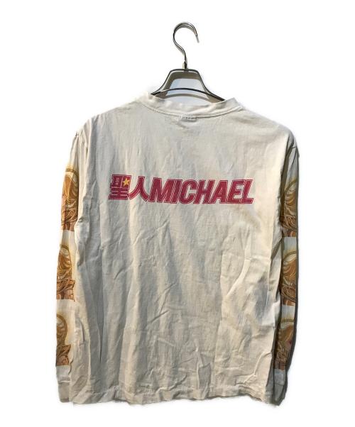 SAINT MICHAEL（セントマイケル）SAINT MICHAEL (セントマイケル) LS TEE 聖人MICHAEL ホワイト サイズ:Mの古着・服飾アイテム