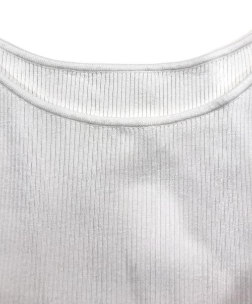 Apuweiser-riche（アプワイザーリッシェ）Apuweiser-riche (アプワイザーリッシェ) 華奢レースドッキングニットワンピース ホワイト サイズ:1の古着・服飾アイテム