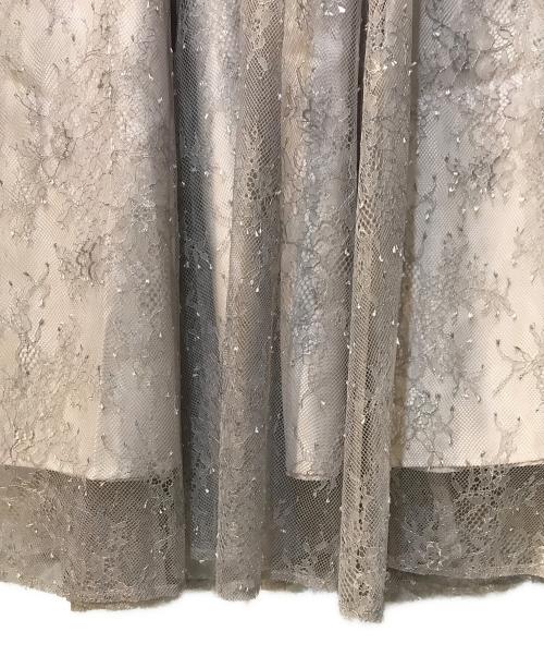 Apuweiser-riche（アプワイザーリッシェ）Apuweiser-riche (アプワイザーリッシェ) 華奢レースドッキングニットワンピース ホワイト サイズ:1の古着・服飾アイテム