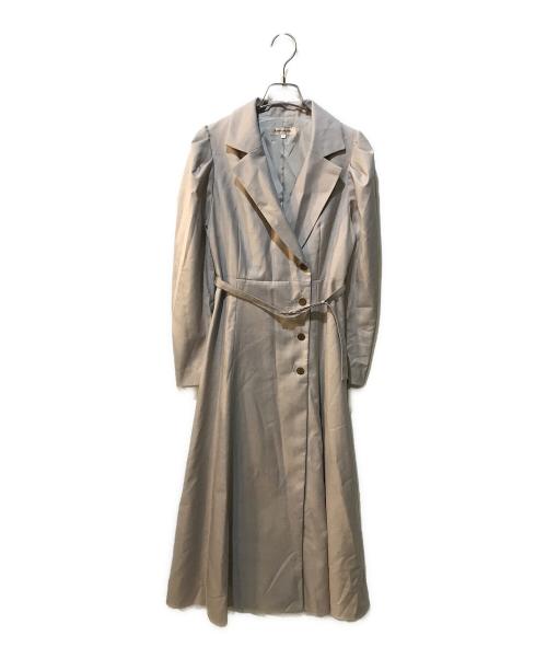 Apuweiser-riche（アプワイザーリッシェ）Apuweiser-riche (アプワイザーリッシェ) ウエストマーク テーラー ワンピース ベージュ サイズ:1の古着・服飾アイテム