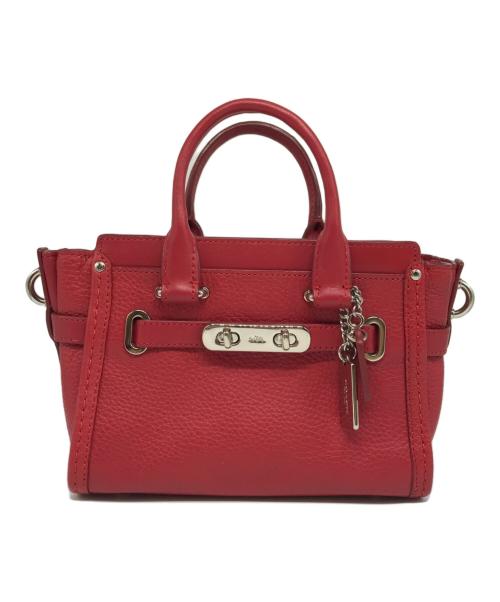 COACH（コーチ）COACH (コーチ) スワッガー20 2way ショルダーバッグ レッドの古着・服飾アイテム
