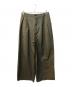 MAISON SPECIAL（メゾンスペシャル）の古着「120/2/2 Suvin Cotton Gabardine Prime-Wide Two Tucks Pants」｜オリーブ
