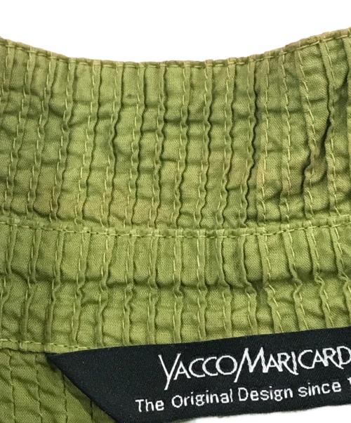 YACCO MARICARD（ヤッコマリカルド）YACCO MARICARD (ヤッコマリカルド) ピンタックチュニックシャツ グリーン サイズ:Sの古着・服飾アイテム