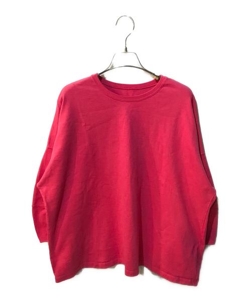 nest Robe（ネストローブ）nest Robe (ネストローブ) 天竺ランタンスリーブプルオーバー ピンク サイズ:Freeの古着・服飾アイテム