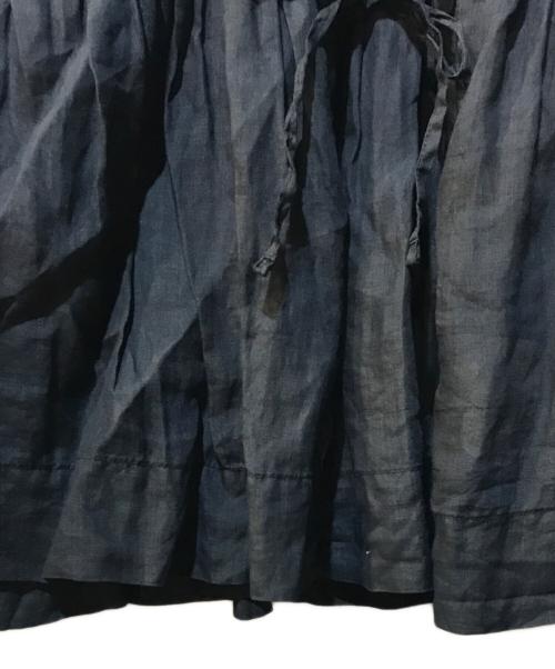 nest Robe（ネストローブ）nest Robe (ネストローブ) ラミー墨インディゴ染めラバリブラウス インディゴ サイズ:Freeの古着・服飾アイテム