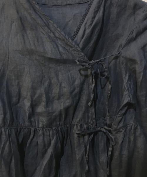 nest Robe（ネストローブ）nest Robe (ネストローブ) ラミー墨インディゴ染めラバリブラウス インディゴ サイズ:Freeの古着・服飾アイテム