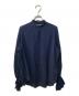 SUZUKI TAKAYUKI（スズキタカユキ）の古着「ビショップスリーブブラウス」｜ネイビー