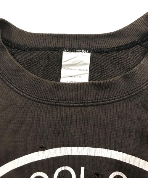 NUMBER (N)INE（ナンバーナイン）NUMBER (N)INE (ナンバーナイン) 散弾スカルスウェット ブラウンの古着・服飾アイテム