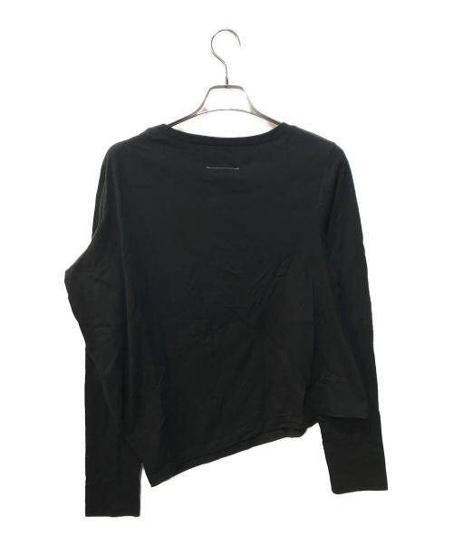 MM6 Maison Margiela（エムエムシックスメゾンマルジェラ）MM6 Maison Margiela (エムエムシックスメゾンマルジェラ) カットソー ブラック サイズ:XLの古着・服飾アイテム