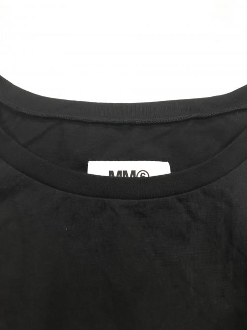 MM6 Maison Margiela（エムエムシックスメゾンマルジェラ）MM6 Maison Margiela (エムエムシックスメゾンマルジェラ) カットソー ブラック サイズ:XLの古着・服飾アイテム
