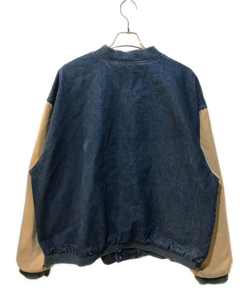three rider（ライダース）three rider (ライダース) デニムスタジャン インディゴ サイズ:2XLの古着・服飾アイテム