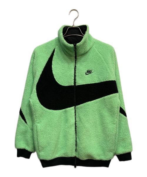NIKE（ナイキ）NIKE (ナイキ) AS M NSW VW SWSH FULL ZIP JKT ブラック×グリーン サイズ:Mの古着・服飾アイテム