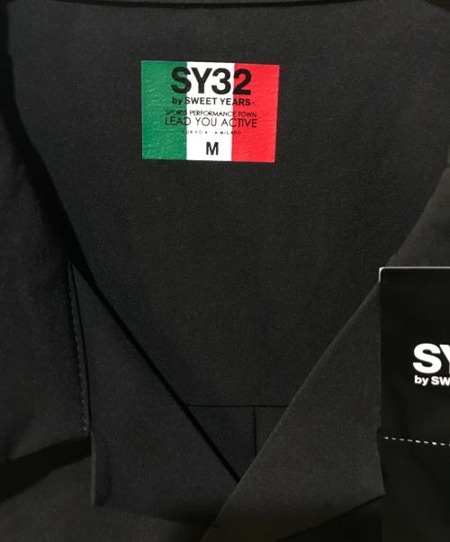 sy32 by sweet years（エスワイサーティトゥバイスィートイヤーズ）sy32 by sweet years (エスワイサーティトゥバイスィートイヤーズ) オープンカラーシャツ ブラック サイズ:M 未使用品の古着・服飾アイテム