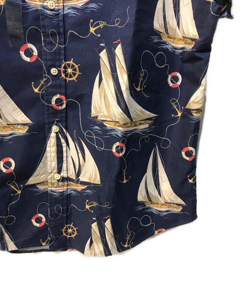 POLO RALPH LAUREN（ポロ・ラルフローレン）POLO RALPH LAUREN (ポロ・ラルフローレン) CLASSIC FIT NAUTICAL OXFORD SHIRT ネイビー サイズ:L 未使用品の古着・服飾アイテム