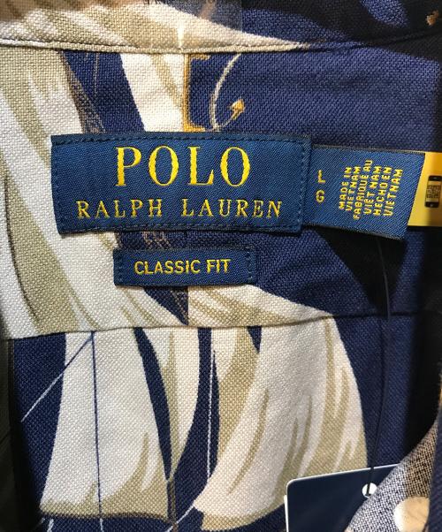 POLO RALPH LAUREN（ポロ・ラルフローレン）POLO RALPH LAUREN (ポロ・ラルフローレン) CLASSIC FIT NAUTICAL OXFORD SHIRT ネイビー サイズ:L 未使用品の古着・服飾アイテム