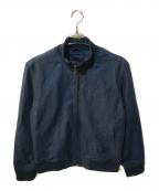 BANANA REPUBLICバナナリパブリック）の古着「コットンリネンボンバー ジャケット」｜ネイビー