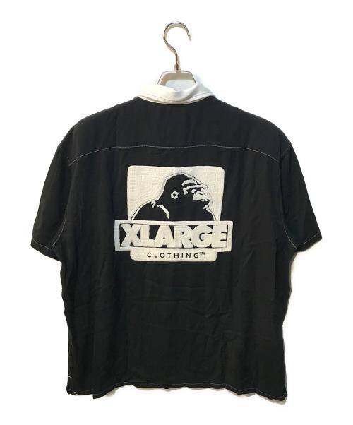 X-LARGE（エクストララージ）X-LARGE (エクストララージ) OG S/S WORK SHIRT ホワイト×ブラック サイズ:L 未使用品の古着・服飾アイテム