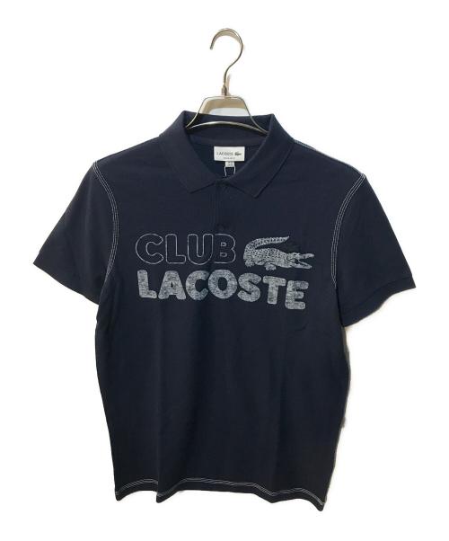 LACOSTE（ラコステ）LACOSTE (ラコステ) ヴィンテージプリント ポロシャツ ネイビー サイズ:M 未使用品の古着・服飾アイテム