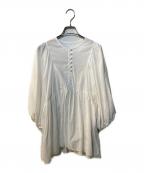 JOURNAL STANDARDジャーナルスタンダード）の古着「コットンギャザーボリュームスリーブブラウス」｜ホワイト