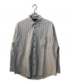 中古・古着通販】UNUSED (アンユーズド) ストライプシャツ グレー