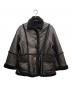 6(ROKU) BEAUTY&YOUTH（ロク ビューティーアンドユース）の古着「FAKE LEATHER BOA JACKET COAT」｜ブラック