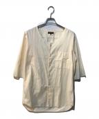 COMME des GARCONS HOMME PLUSコムデギャルソンオムプリュス）の古着「ノーカラーシャツ」｜アイボリー