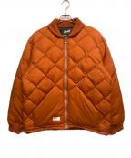 Schottショット）の古着「QUILTED DOWN JACKET」｜オレンジ