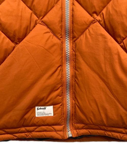 Schott（ショット）Schott (ショット) QUILTED DOWN JACKET オレンジ サイズ:2XLの古着・服飾アイテム