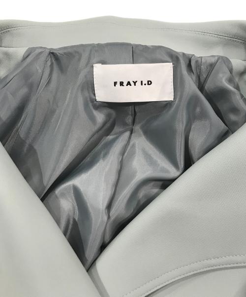 FRAY ID（フレイ アイディー）FRAY ID (フレイ アイディー) スプリングオーバートレンチコート ブルーの古着・服飾アイテム