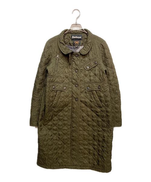 Barbour（バブアー）Barbour (バブアー) ANYA HINDMARCH (アニヤ・ハインドマーチ) キルティングコート オリーブ サイズ:Lの古着・服飾アイテム