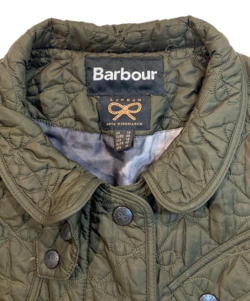 Barbour（バブアー）Barbour (バブアー) ANYA HINDMARCH (アニヤ・ハインドマーチ) キルティングコート オリーブ サイズ:Lの古着・服飾アイテム