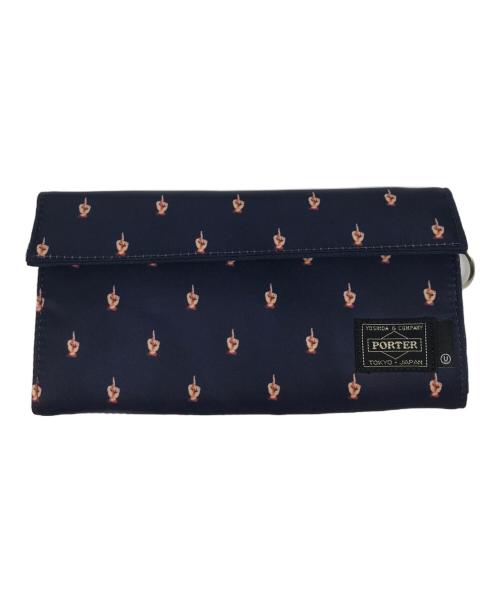 PORTER（ポーター）PORTER (ポーター) UNDERCOVER (アンダーカバー) 長財布 ネイビーの古着・服飾アイテム