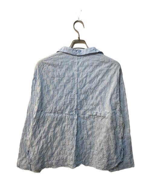 journal standard luxe（ジャーナルスタンダード ラックス）journal standard luxe (ジャーナルスタンダード ラックス) ストライプセーラーシャツ ブルー サイズ:Freeの古着・服飾アイテム