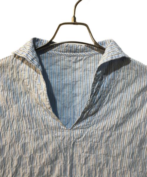 journal standard luxe（ジャーナルスタンダード ラックス）journal standard luxe (ジャーナルスタンダード ラックス) ストライプセーラーシャツ ブルー サイズ:Freeの古着・服飾アイテム