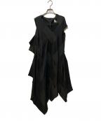 MARTIN MARGIELAマルタン・マルジェラ）の古着「ノースリーブパッチワークワンピース」｜ブラック