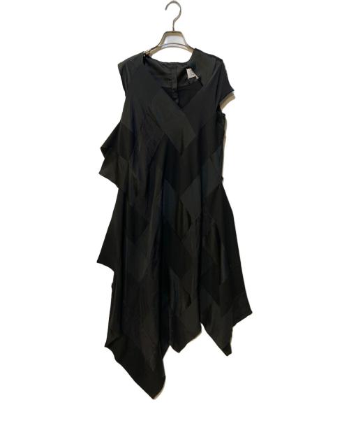 MARTIN MARGIELA（マルタン・マルジェラ）MARTIN MARGIELA (マルタン・マルジェラ) ノースリーブパッチワークワンピース ブラック サイズ:40の古着・服飾アイテム
