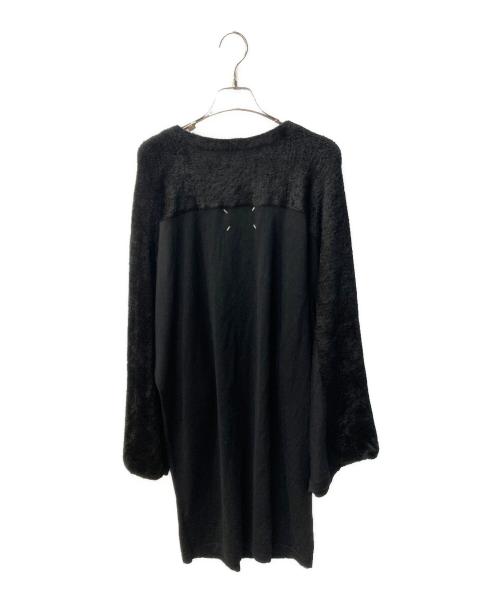 Maison Margiela（メゾンマルジェラ）Maison Margiela (メゾンマルジェラ) 異素材ドルマンニットワンピース ブラック サイズ:L 未使用品の古着・服飾アイテム