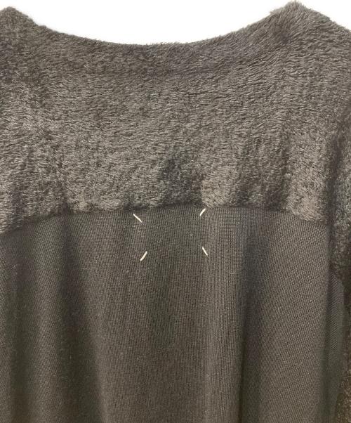 Maison Margiela（メゾンマルジェラ）Maison Margiela (メゾンマルジェラ) 異素材ドルマンニットワンピース ブラック サイズ:L 未使用品の古着・服飾アイテム