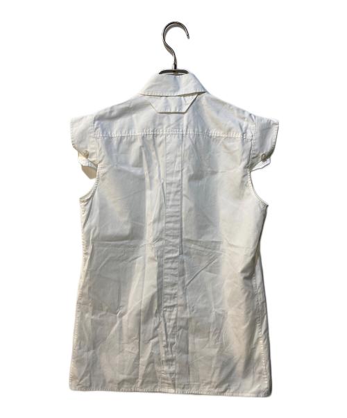 Maison Margiela（メゾンマルジェラ）Maison Margiela (メゾンマルジェラ) ノースリーブシャツ ホワイト サイズ:40の古着・服飾アイテム