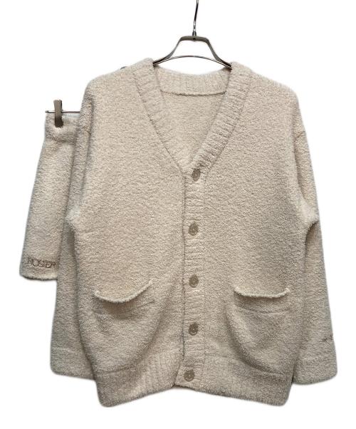 HER LIP TO（ハーリップトゥ）HER LIP TO (ハーリップトゥ) ROSIER Comfy Boyfriend Cardigan セットアップ ベージュ サイズ:Fの古着・服飾アイテム