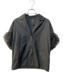 styling/（スタイリング）の古着「チュールドッキングシャツ」｜ブラック